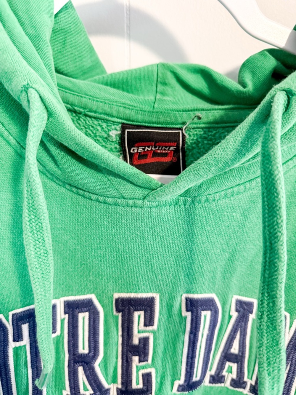 Vintage Genuine Stuff Notre Dame Hoodie - Picture 3 of 5